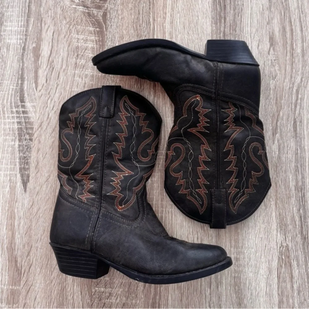 Rodeo Ropers‎ Kids Unisex Brown Western Boots Size 3